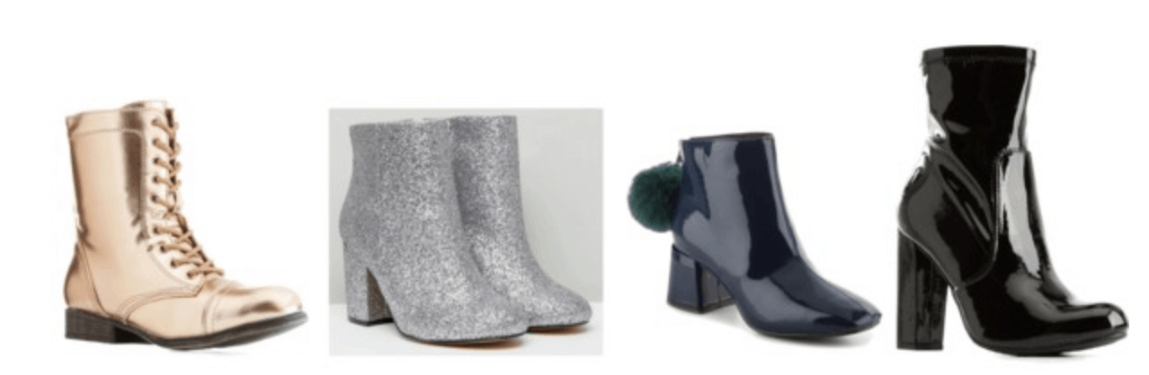 flat shiny boots