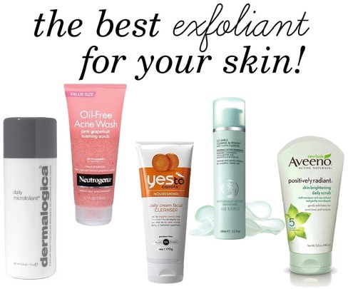 Top skin exfoliates