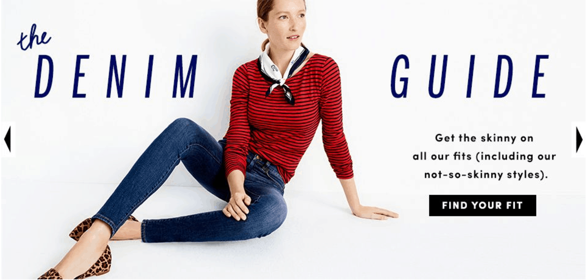 Screenshot of image from J.Crew Factory Canada website