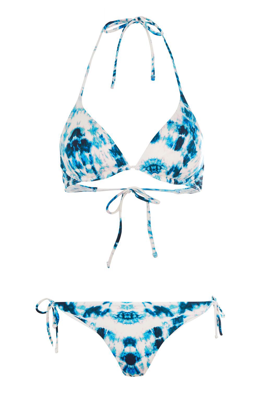 Women's tie dye bikini set from Topshop USA.