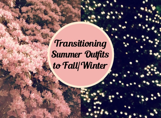  Transitioning-Summer-Outfits-to-Fall-Winter-Header-Pink-Flowers-Christmas-Lights