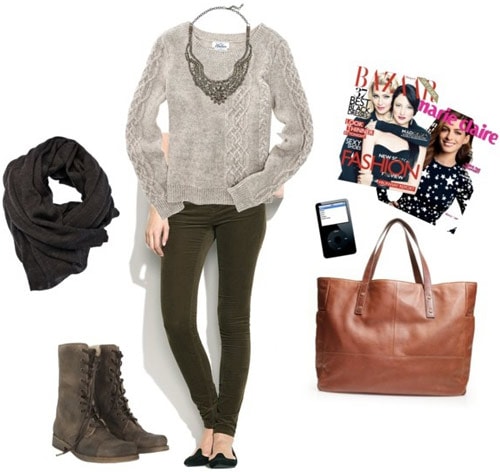 Thanksgiving travel outfit