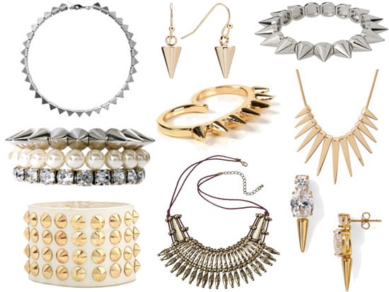 Trendy spike jewelry