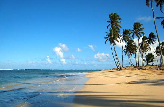 Tropical beach waves