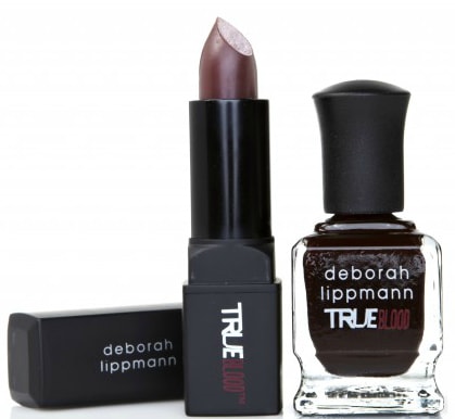 true blood Deborah Lippmann nail polish-lipstick set