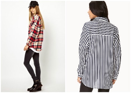 Two boyfriend shirts