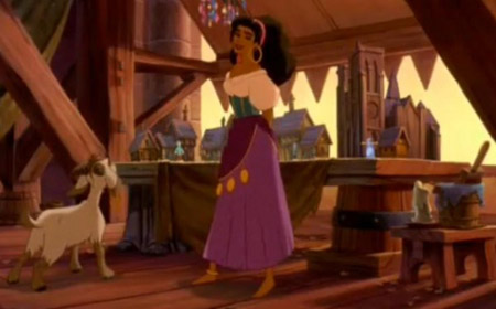 A typical Esmerelda outfit in The Hunchback of Notre Dame