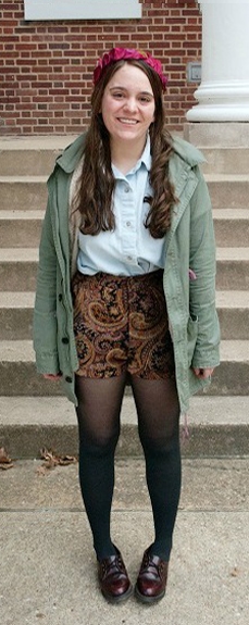 College street style at University of Maryland College Park - boho chic trend