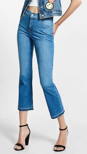 frayed hem jeans
