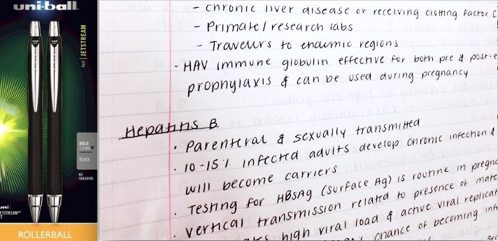 Study Tip for the Day: Use different colored pens when taking notes for  class or while studying. The chang…