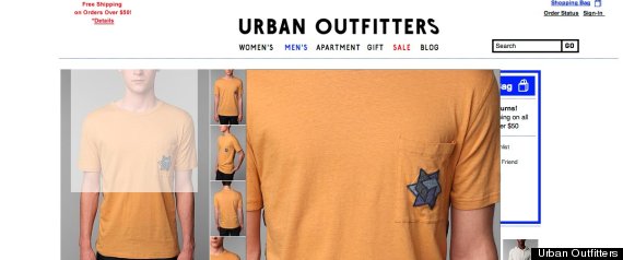 Urban Outfitters' "Jewish Star" Shirt