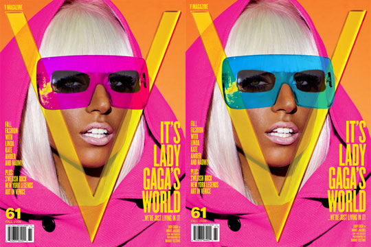Lady Gaga on the cover of V Magazine