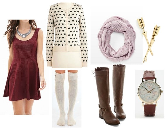 Valentines day dress class look