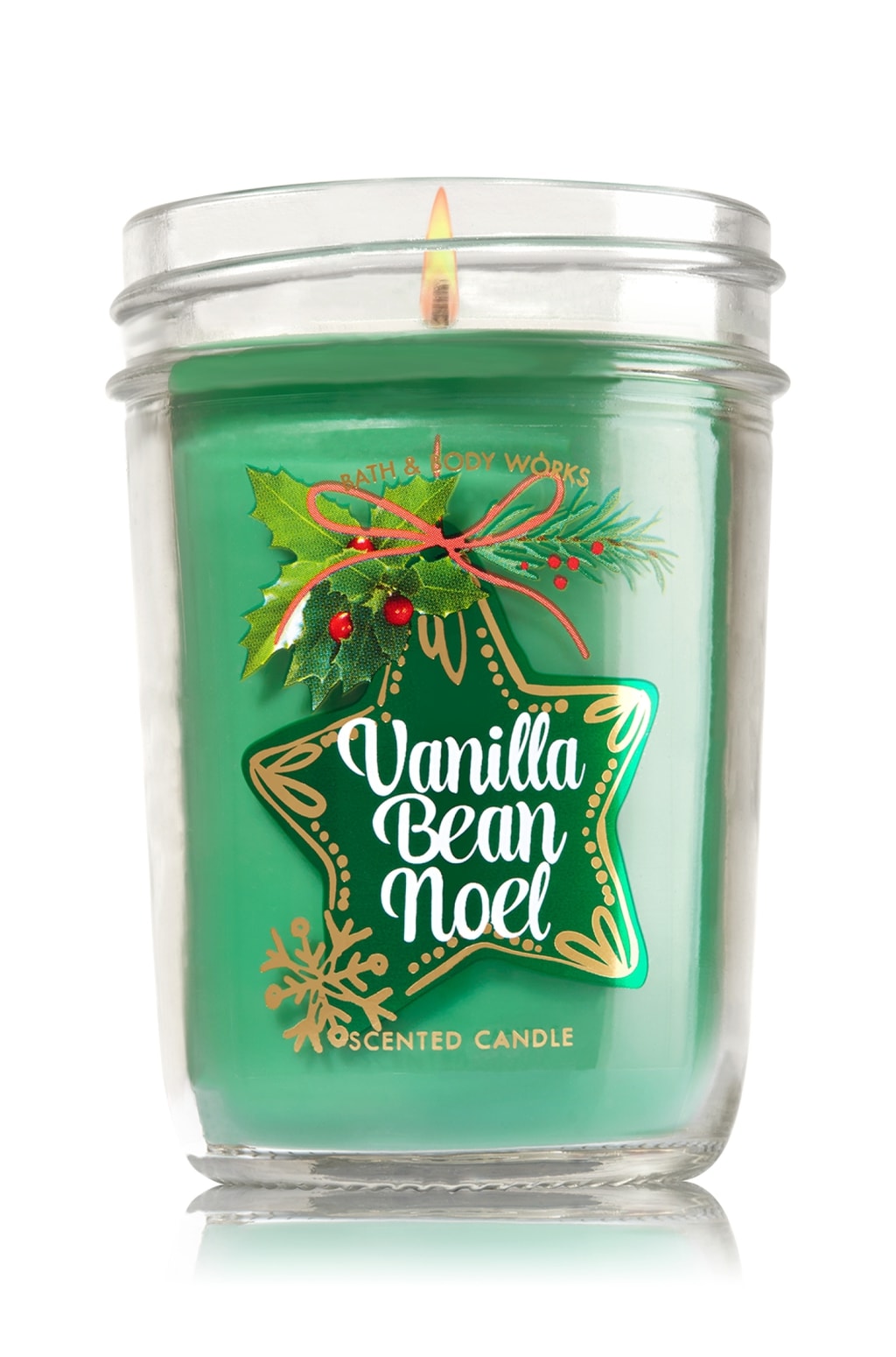 Bath and Body Works Vanilla Bean Noel medium candle