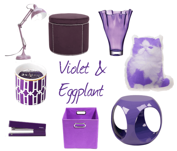 purple dorm decor