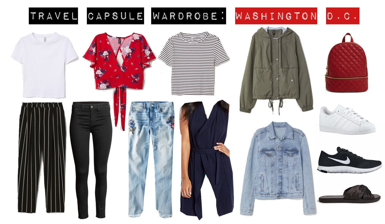 washington dc travel capsule wardrobe