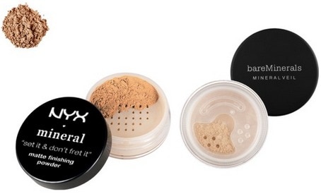 Waterproof makeup setting powders
