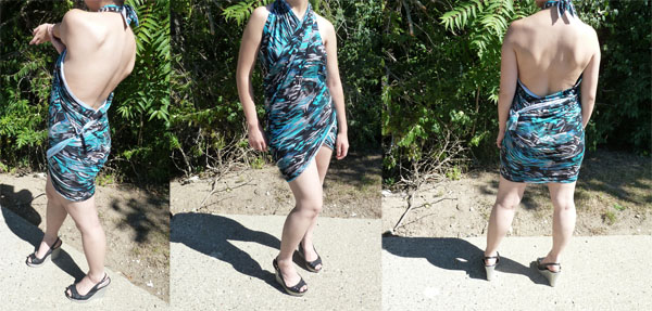 Wearing DIY Drape Dress