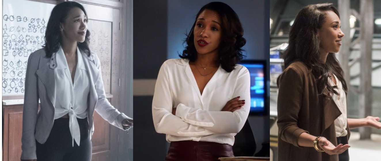 iris west button up