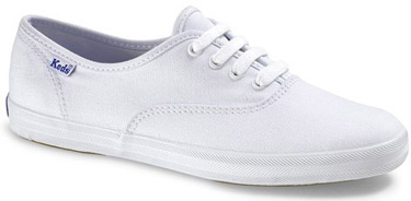 Classic white canvas Keds sneakers