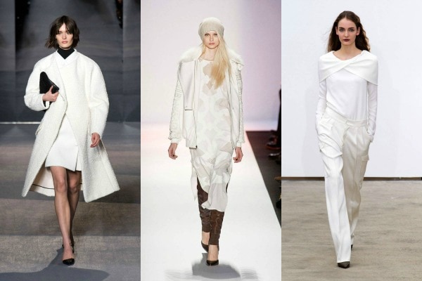 White fall 2013 runways
