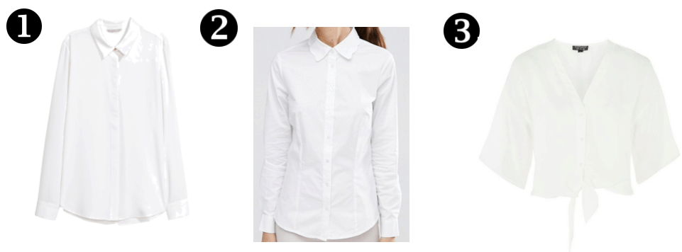 white button shirt