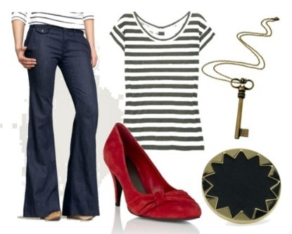 How to wear wide leg jeans