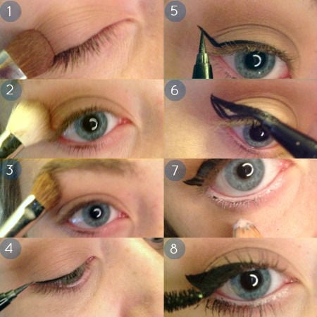 How to apply winged eyeliner: Steps