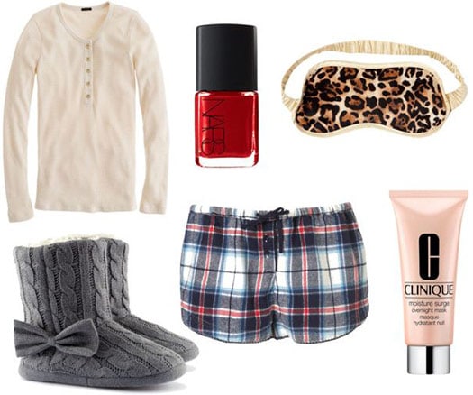 Winter outfit for a slumber party