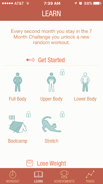 Seven workout app