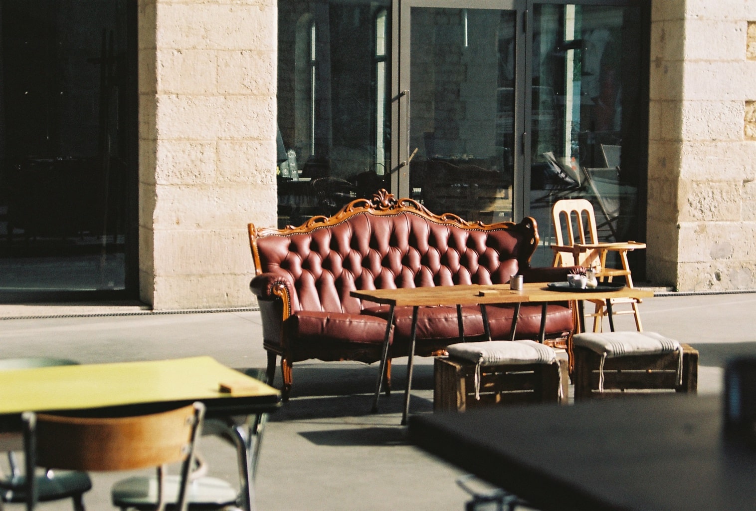Yard sale furniture
