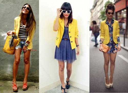 Yellow Blazer Street Style