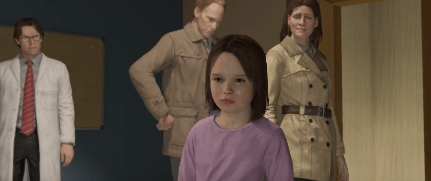 screenshot of young jodie from beyond two souls video game