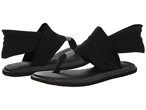 Zappos black yoga sling sandals