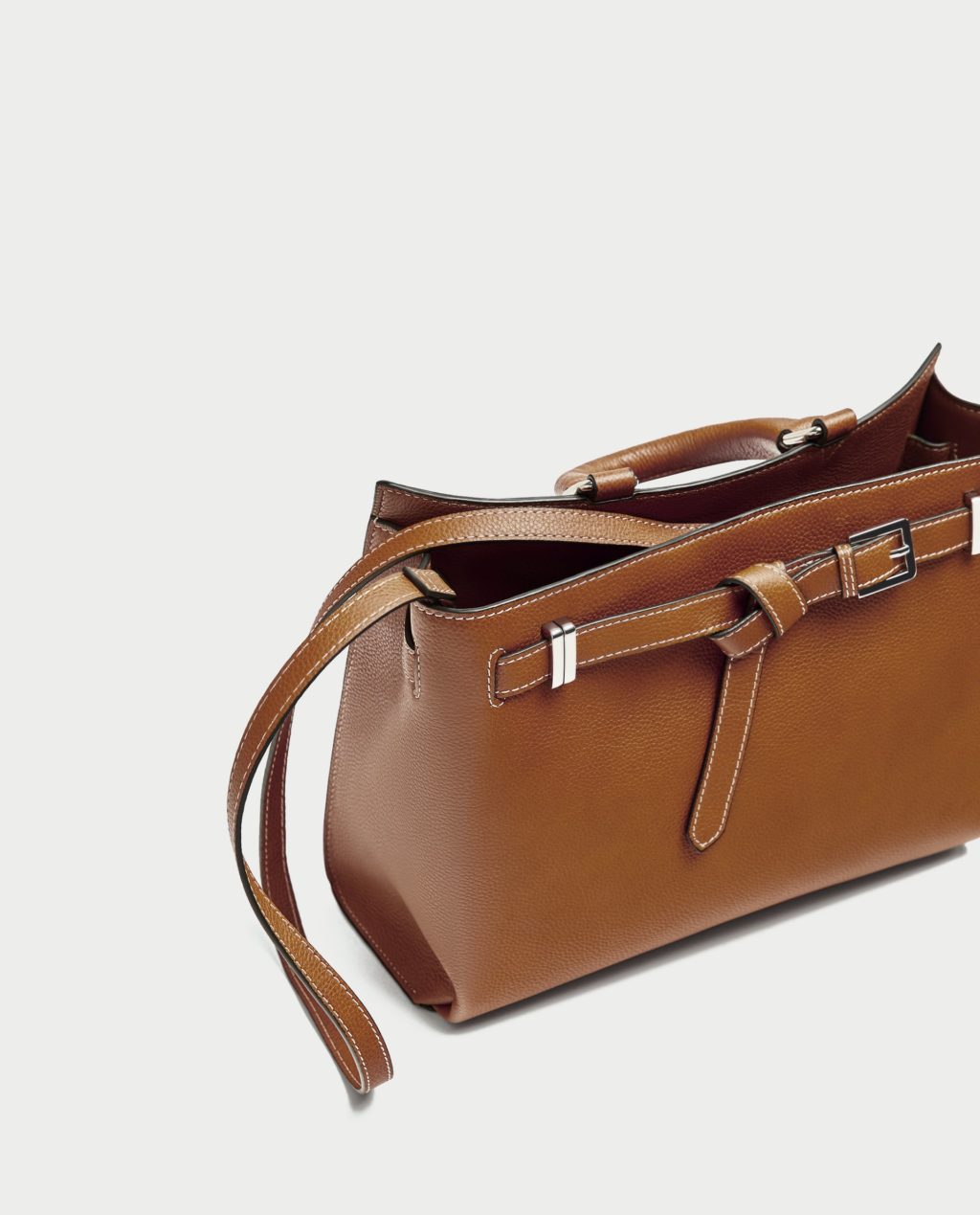 Zara brown leather bag