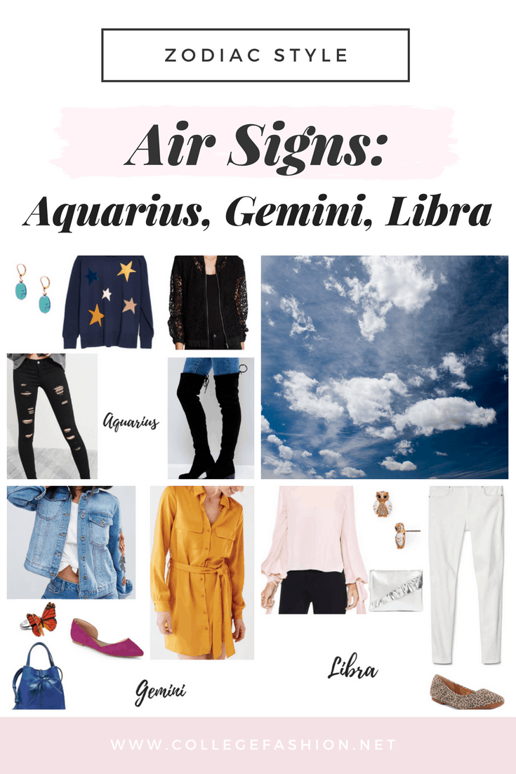 Zodiac style: Fashion inspired by the air signs, aquarius, gemini, and libra