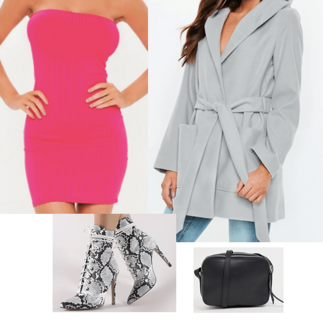 white and neon outfit