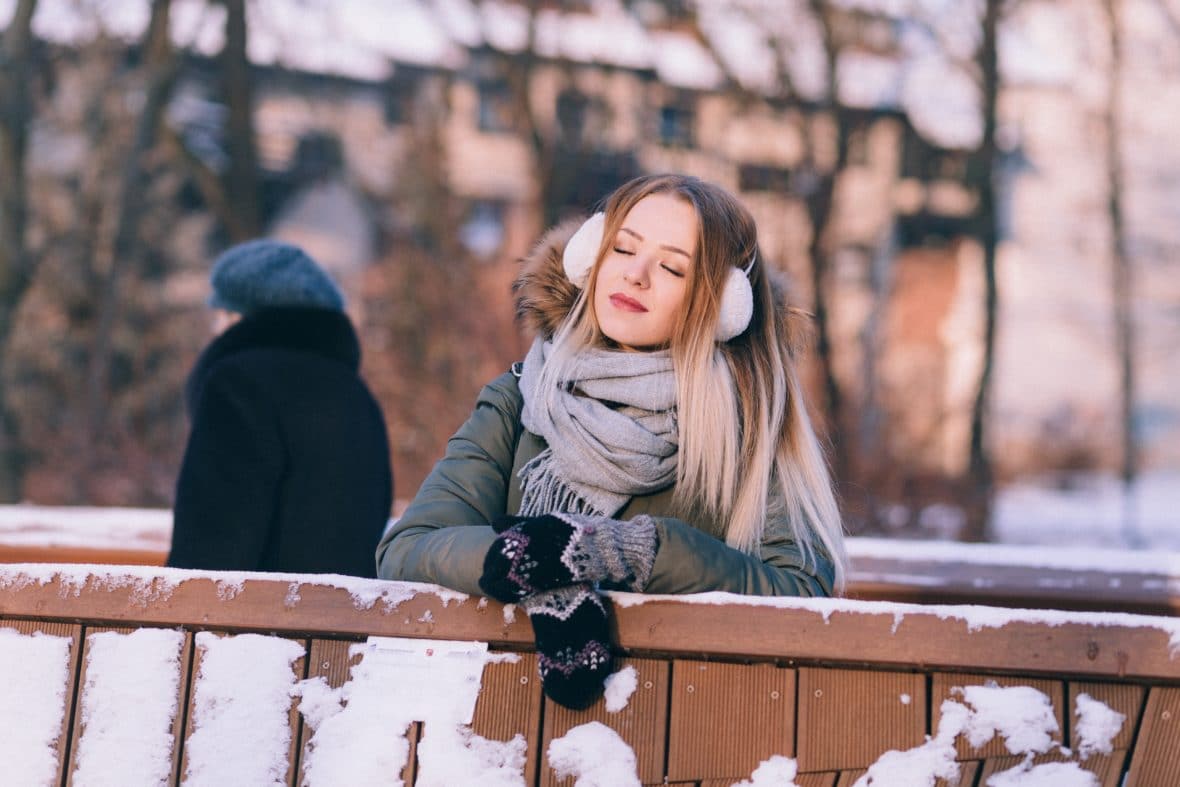 Girl in the snow