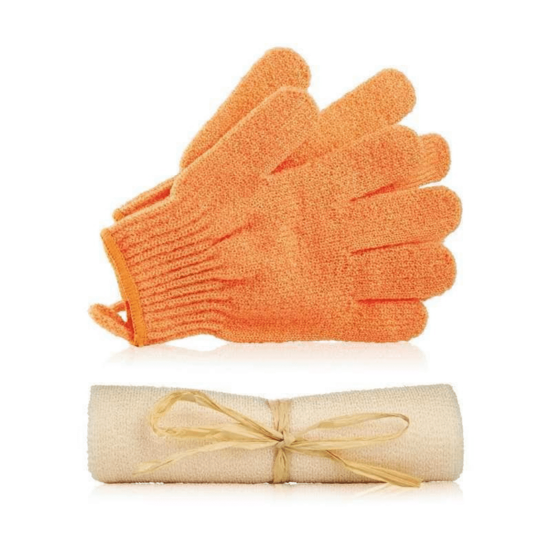  The Body Shop's exfoliating gloves
