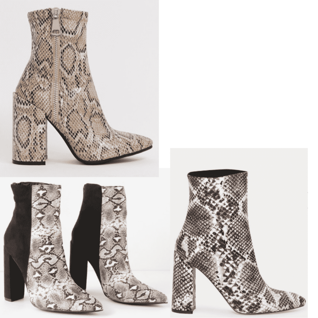 pretty little thing snakeskin boots