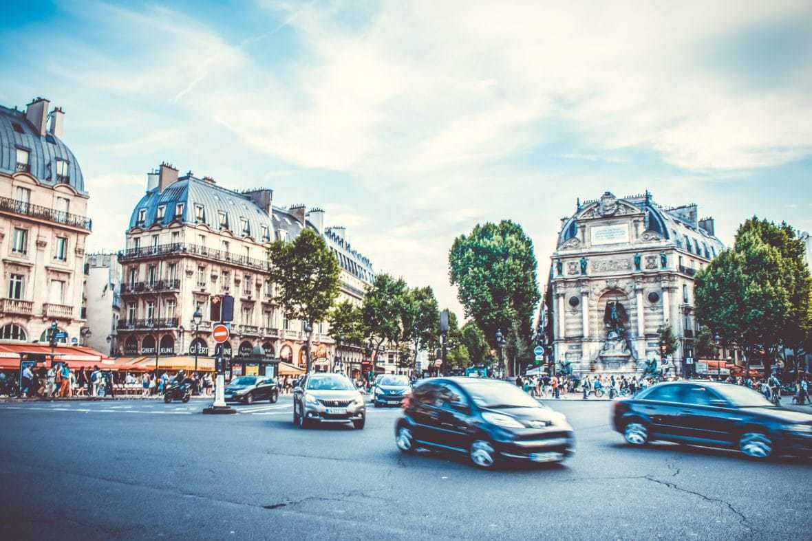 Photo of a European street