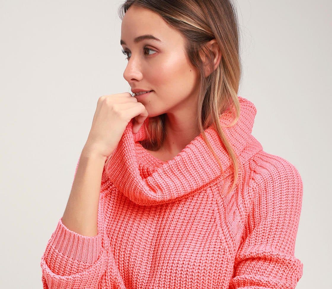 Living coral sweater