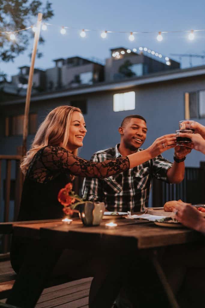 Woman meeting boyfriend's parents for the first time