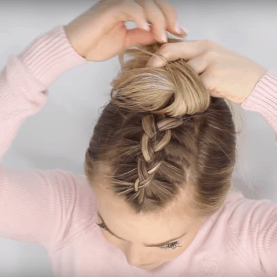 How to do a mohawk braid hairstyle: Step three braid hair