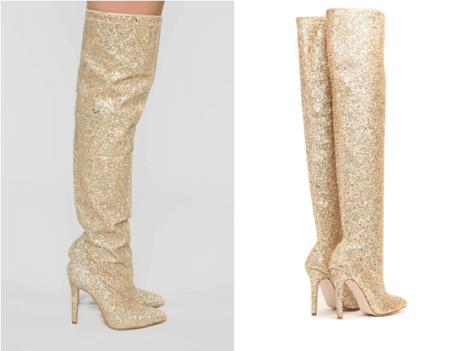 fashion nova glitter boots