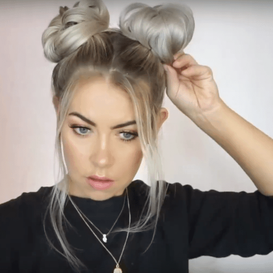 How to do space buns step 4