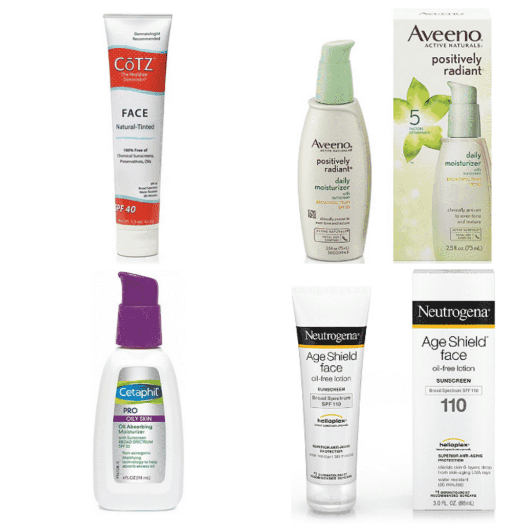 How to get the no makeup makeup look: Face Sunscreen: Cotz SPF, Cetaphil SPF, Aveeno SPF, Neutrogena SPF
