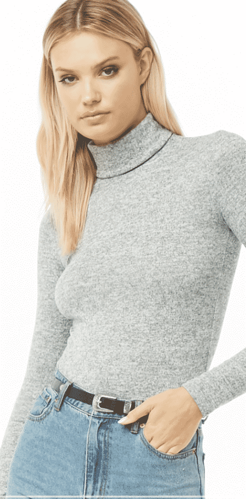 grey turtle neck