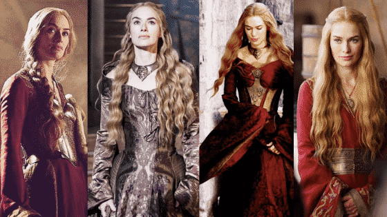 Cersei Lannister outfits - seasons 2-3