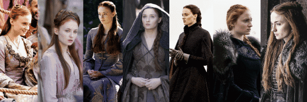 Sansa Stark outfits all seasons